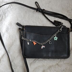 Coach 1941 Soho Crossbody Clutch 21035 Glovetanned Leather Black